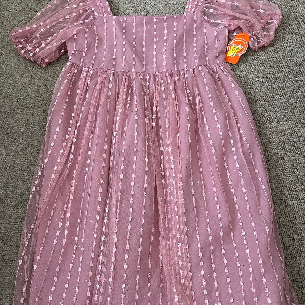 Elegant Pink Kids Formal Dress